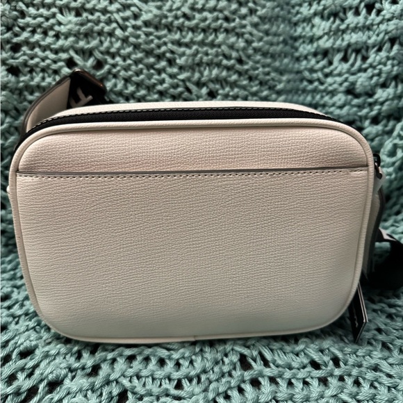 Karl Lagerfeld White Camera Bag with Iridescent White Bluish Detail - Picture 6 of 9